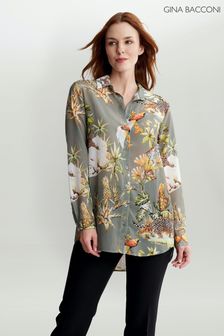 Gina Bacconi Grey Isabella Georgette Shirt Tunic (C97490) | 74 €