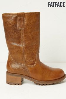 FatFace Ellie Brown Block Heel Mid Boots (C97538) | 148 €