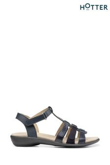 Niebieski - Hotter Sol Touch Fastening Wide Fit Sandals (C98040) | 280 zł