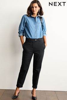 Negro - Increíbles pantalones chinos con alto contenido en algodón (C98136) | 37 €