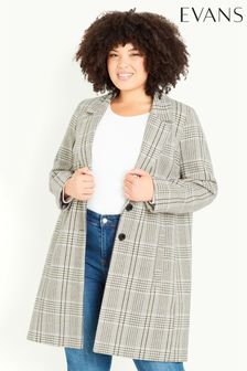 Evans plus size coats store