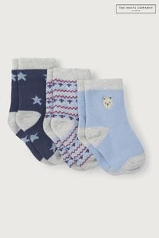The White Company Bear And Star Socks 3 Pack (C98253) | €5