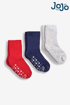JoJo Maman Bébé Red 3-Pack Extra Thick Socks (C98265) | €15