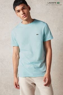Mint Green - Lacoste Luxury Pima Regular Fit Cotton T-shirt (C98370) | kr1 010