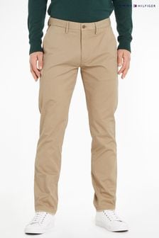 Jasnobrązowe dopasowane spodnie chino Tommy Hilfiger Bleecker Th Flex (C98409) | 695 zł