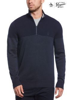 Original Penguin Blue 1/4 Zip Sweater (C98728) | 114 €
