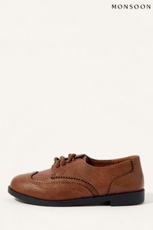 Monsoon Brown Brogue Boys Shoes (C98742) | €32 - €33