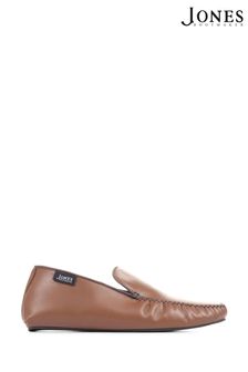 Jones Bootmaker Yarm Brown Leather Moccasin Slippers (C98857) | 93 €