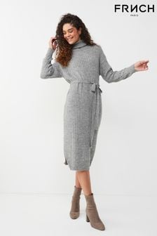 Frnch Midi Dress With Long Sleeves And Round Neck (C99048) | €44