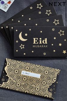 5 Pack Gold Eid Money Wallets (C99185) | TRY 109