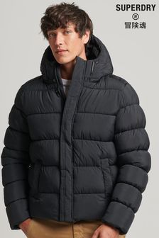 Superdry Black Hooded XPD Sports Puffer Jacket (C99357) | 148 €
