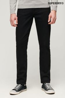 Superdry Black Organic Cotton Slim Straight Jeans (C99376) | $129