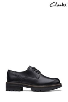 Clarks Black Orianna Derby Shoes (C99400) | €114