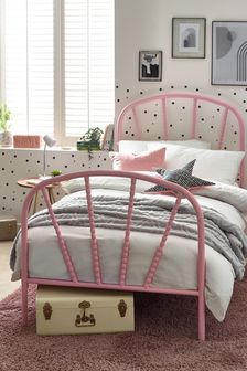 Pink Addison Kids Metal Bed Frame (C99534) | €340