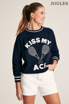 Joules Break Point Navy blue Knitted Tennis Jumper (C99662) | AED388
