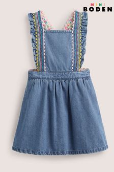 Boden Blue Woven Pinafore Dress (C99746) | TRY 415 - TRY 479