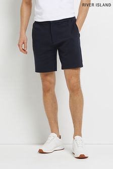 River Island Blue Half Elastic Twill Shorts (C99774) | 38 €