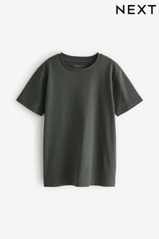 Gris antracita - Camiseta de manga corta de algodón (3 a 16 años) (99779) | 5 € - 9 €