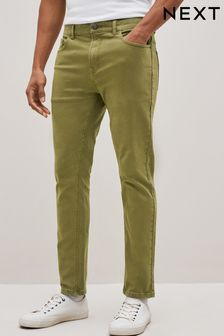Olive Green Slim Essential Stretch Jeans (C99787) | 77 zł