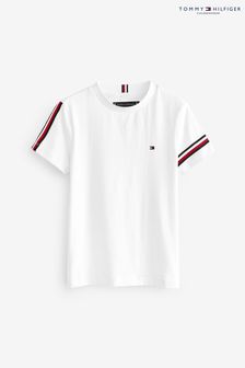 Tommy Hilfiger Біла футболка Global Stripe (C99970) | 890 ₴ - 1 051 ₴