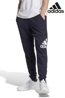 adidas Blue Essentials French Terry Tapered Cuff Logo Joggers (CG3555) | kr493