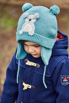 Niebieski czapka béba Jojo Maman z motywem koala (CJM296) | 84 zł