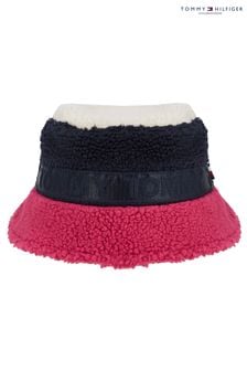 Tommy Hilfiger Girls Pink Bucket Hat (D00055) | €29