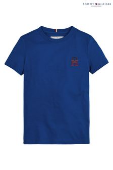 Dunkelblau - T-Shirt mit Monogramm, Blau (D00656) | 46 € - 54 €
