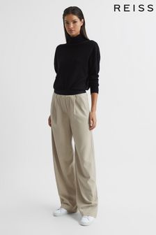 Reiss Stone Lena Petite Wide Leg Elasticated Waist Trousers (D01254) | 230 €