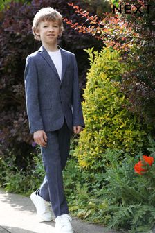Linen Blend Suit Jacket (3-16yrs)