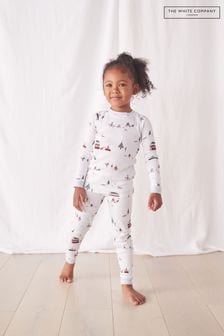 The White Company Slim Fit London At Christmas Weißer Pyjama (D01632) | 18 € - 20 €