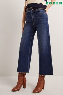 Boden Blue High Rise Wide Leg Jeans (D03450) | $148
