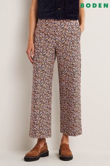 Boden Green High Waisted Printed Trousers (D03493) | €44