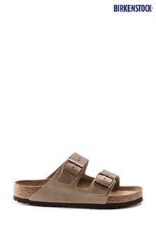 Brown - Birkenstock usnjeni sandali z naožanimi paščki  Arizona (D03894) | €120