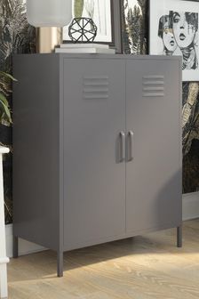 Dorel Home Grey Europe Bradford 2 Door Metal Storage Cabinet (D04176) | kr2,466