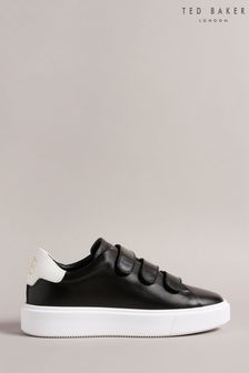 Ted Baker Tayree Double Strap Platform Black Leather Sneakers (D04278) | 168 €