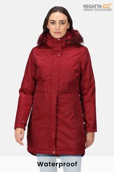 Regatta Red Lyanna Longline Waterproof Insulated Jacket (D04514) | €46