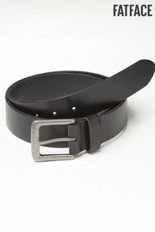 FatFace Black Italian Leather Belt (D04810) | LEI 191