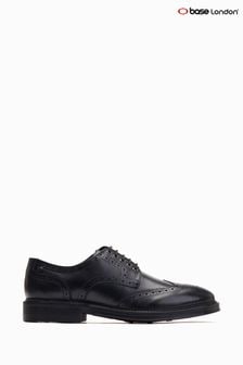Base London Bryce Lace-up Black Brogue Shoes (D06006) | 240 zł