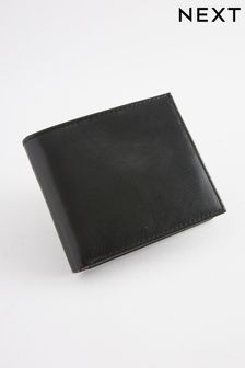 Black Signature Leather Bifold Wallet (D06183) | €30