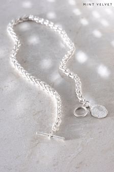 Mint Velvet Silver Tone Link Coin Necklace (D06192) | 49 €