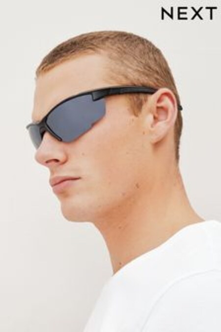 Čierna - Wrap Polarised Sunglasses (D06274) | €14