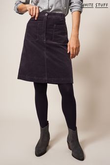 White Stuff Grey Melody Organic Cord Skirt (D06327) | €75
