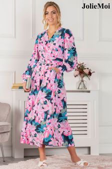 فستان ماكسي وردي بكم طويل Allyn من Jolie Moi (D06346) | 46 ر.ع