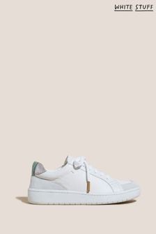 White Stuff Leather White Suede Trainers (D06369) | €46