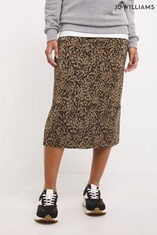JD Williams Animal Black Pleated Skirt (D06590) | €33