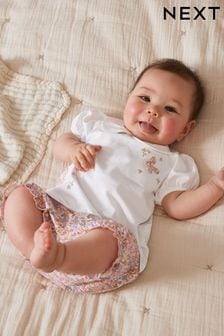 淡粉色 - 2件式嬰兒T恤和短褲套裝 (D06599) | HK$113 - HK$131