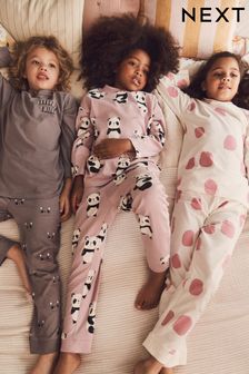 Panda/Katze/gepunktet - Pyjama mit Jogginghose, 3er-Pack (3-16yrs) (D07078) | 45 € - 56 €