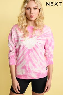 Pink Tie Dye Come on Barbie, Let's Go Party!' True Tie Dye Barbie Sweatshirt (D07093) | €23