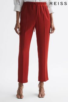 Reiss Red Hailey Petite Pull On Trousers (D07109) | €140